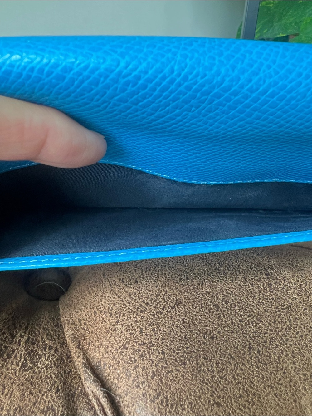 Coach Blue Wildflower Wallet with Insert Pouch F53771 - Picture 12 of 15